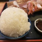 うみからそらへ - 刺身定食　おかわりご飯（２杯目・山盛り）
