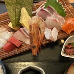 うみからそらへ - 刺身定食（１０食限定）　近景
