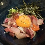 うみからそらへ - 海鮮ユッケ丼　近景