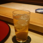 鮨 しみづ - 梅酒ソーダ割り