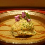 鮨 しみづ - 4日間熟成 長崎産カワハギ肝和え