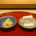 鮨 しみづ - おつまみがりとフィンガーガーゼ