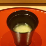 鮨 しみづ - あおさの味噌汁