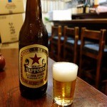 もつ焼 まるい - 瓶ビール