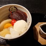 いり江 - クリーム白玉あんみつ