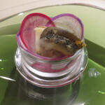 イタリアンレストラン Zucca - 鮑の瞬間スモーク