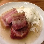 酒肴哲 - ベーコン・クリームチーズ添え