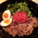 饗 くろ喜 - 14.05.22【限定麺】牛すじとパクチーの和えそば(1000円)