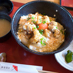 田園茶屋　いとわ - 「天とじ親子丼」（880円）。贅沢すぎる～♪