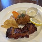 gabutto gokkun - 照り焼きチキン&蟹味噌クリームコロッケランチ