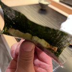 寺子屋 すし匠 - 平貝磯辺巻き