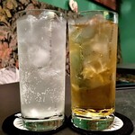 薬酒バー タイム - ＊アフリカジンジャー（¥1,000）※ソーダ割り
＊フルーティーブレンド（¥1,000）※ソーダ割り