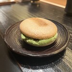 寺子屋 すし匠 - 抹茶アイス最中