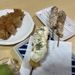 炉端や 大崎 - ソーセージカツ　鶏カツタルタル　焼き鳥むね、もも☆4.0