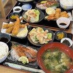 海鮮お食事処 銀蔵 - えびまみれ定食
