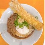 空飛ぶうどん やまぶき家 - ちく天肉温玉ぶっかけうどん