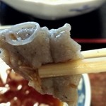 そば処 上代 - そばがき　頂きます（2014年3月）