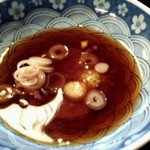 そば処 上代 - そばがきつゆ（2014年3月）