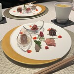 肉割烹 重㐂 新日本橋 - 神戸牛肉菜5点盛合せ