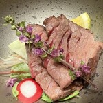 京都牛懐石 稲吉 - 京都牛のタタキ風