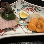 TOMONO - 【能登のブリ　アオリイカ　雲丹 】　