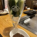 お好み焼きたけ坊 - 味噌きゅうり