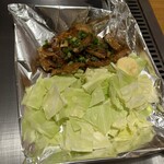 お好み焼きたけ坊 - ホルモン焼き