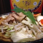 麺屋わっしょい - 男のまぜ麺！麺350g＋炒め野菜トッピング