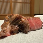 京都牛懐石 稲吉 - 過去一柔らかいシャトーブリアン　お肉の味も濃かったです