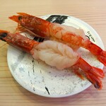 回転寿司 みさき - 鬼ネタ・赤海老（350円）