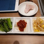 焼肉グレート 宇都宮駅前店 - 前菜3種盛り