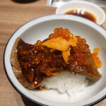 焼肉グレート - 雲丹と北海道いくらのシャトーブリアン丼