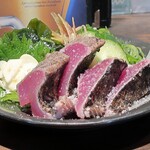 炭火焼 みや澤 - 鰹の塩タタキのハーフ