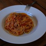 ウラバタケCafe - メインです。ナポリタン大盛。