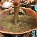 ふじわら - 活カニみそ甲羅焼(みそシャブ付き)