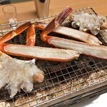 ふじわら - 活焼カニ(炭火焼)