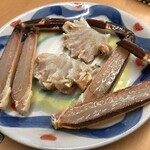 ふじわら - 活焼カニ(炭火焼)