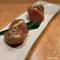 博多割烹 水音 川端店 - 自家製明太子の炙り