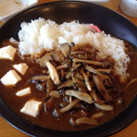 欧風カレー工房チロル - 焼きキノコにクリームチーズトッピング