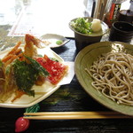 蕎麦処　善右ェ門 - 2013.09.07 天おろしそば　1100円