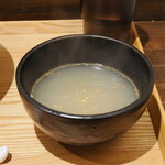 NIBOSHI MANIA - まぜそばに付いてきたスープ