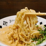 NIBOSHI MANIA - あん肝のまぜそばの麺