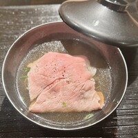 目黒 ながもと - 2024.11.  牛肉のしゃぶしゃぶ