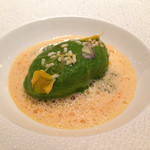 レ セゾン - オマール海老のケネルと菜の花