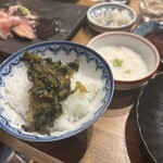 太子堂馬肉料理店 - ごはん