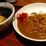 ミサキ食堂 - 半カツカレー・しょうゆラーメン (ハーフ)