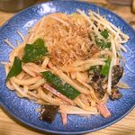 串一徹 - 明太子入り焼うどん￥750　2024.11.22