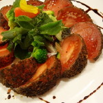 涿屋 - トマト活（大トマト揚げサラダ）