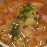 海鮮フランス料理 尾野 - 月替わりのスープ、アップ①