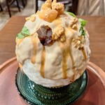 京かき氷 つみき - 栗ゴルゴンバタースコッチ